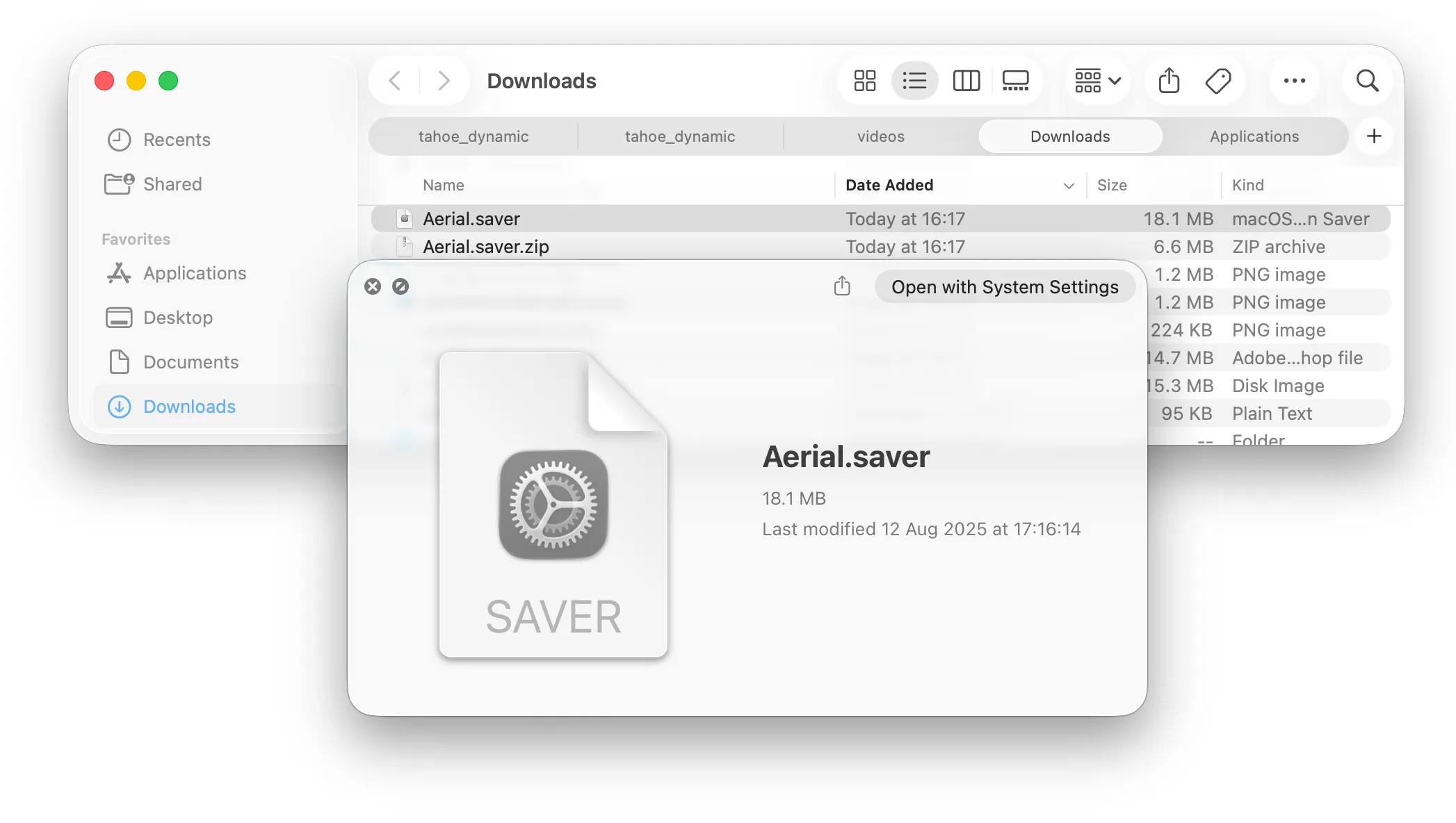 Aerial.saver file